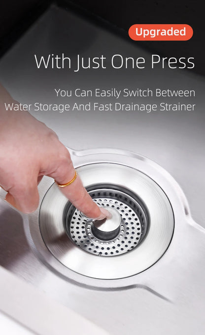 Stainless Steel Smart Drain Plug for Kitchen Sink