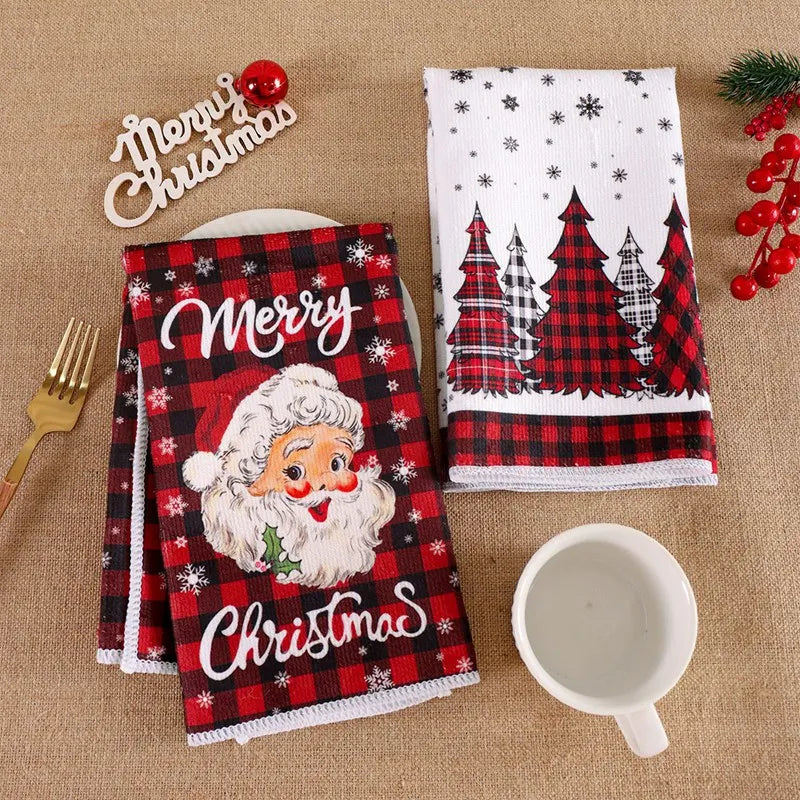 Cosy Christmas Kitchen Towels – 2 Pack