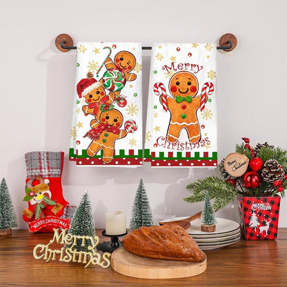 Cosy Christmas Kitchen Towels – 2 Pack