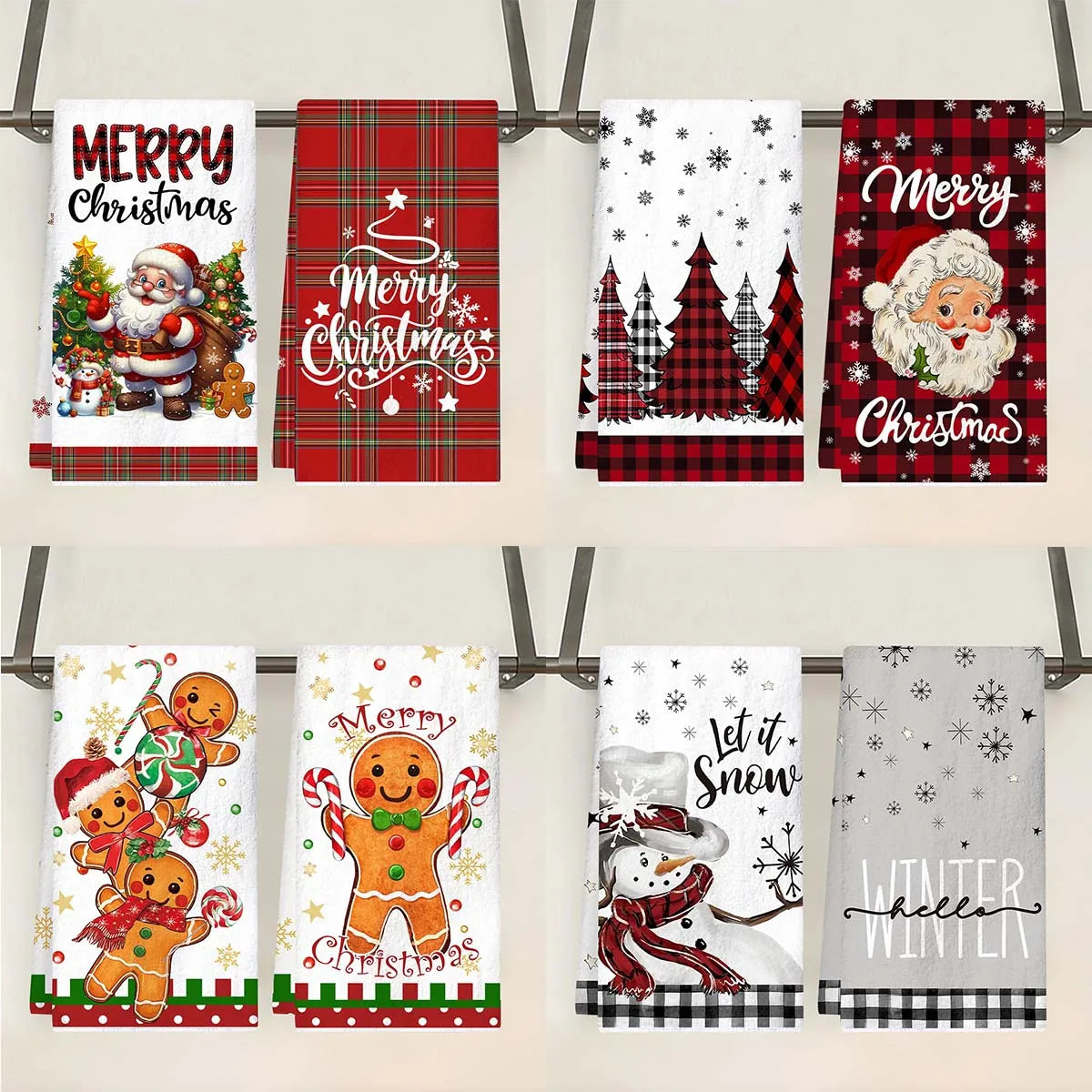 Cosy Christmas Kitchen Towels – 2 Pack