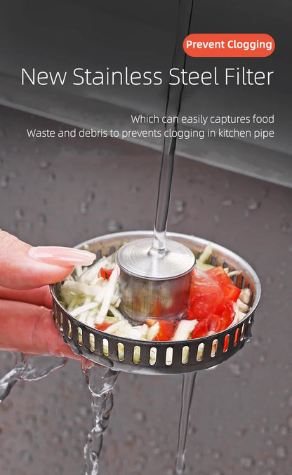 Stainless Steel Smart Drain Plug for Kitchen Sink