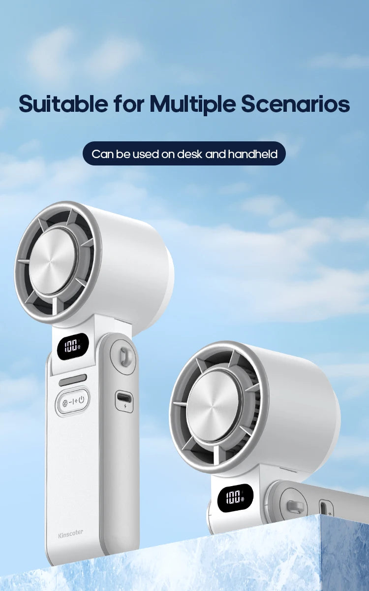 Ultra‑Cool Foldable Handheld Fan – 100 Speed Settings