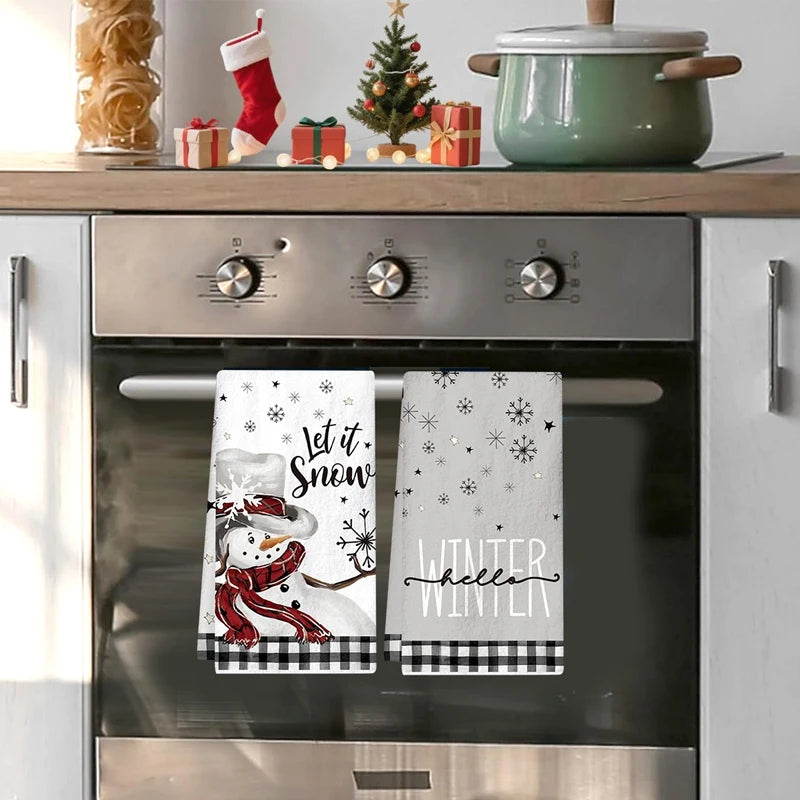 Cosy Christmas Kitchen Towels – 2 Pack