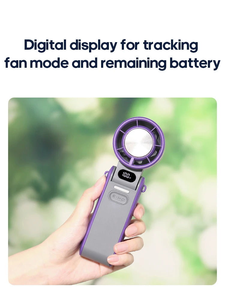 Ultra‑Cool Foldable Handheld Fan – 100 Speed Settings