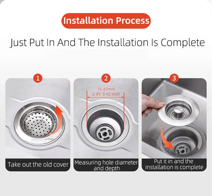 Stainless Steel Smart Drain Plug for Kitchen Sink