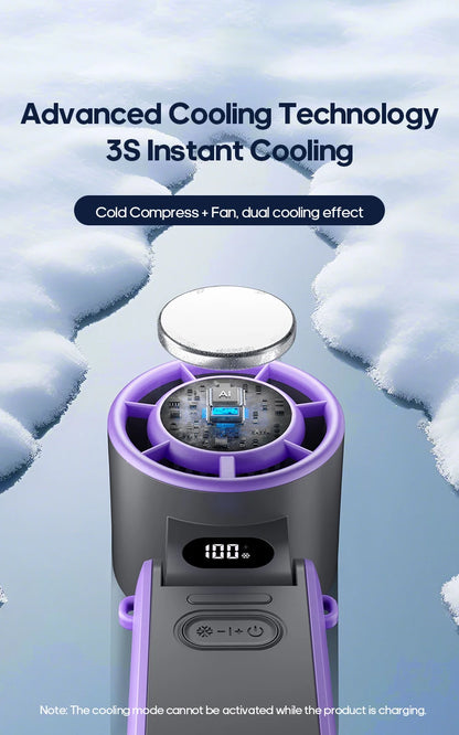 Ultra‑Cool Foldable Handheld Fan – 100 Speed Settings