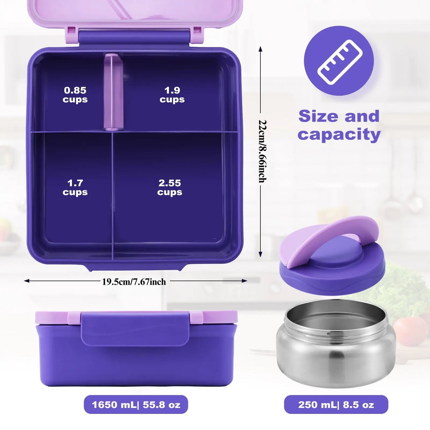 LunchGo Master – Complete Lunch Box with Insulated Compartment