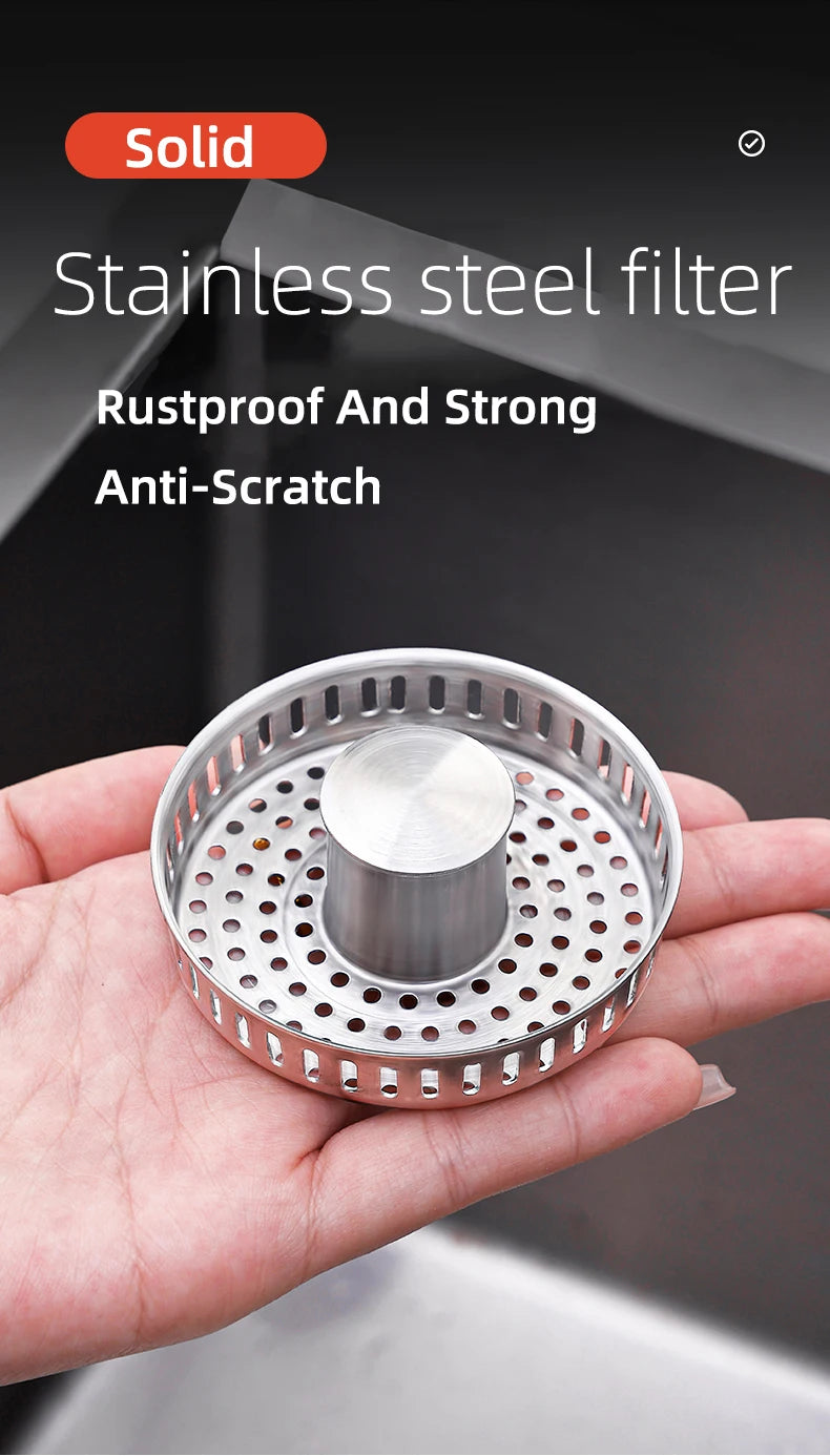 Stainless Steel Smart Drain Plug for Kitchen Sink