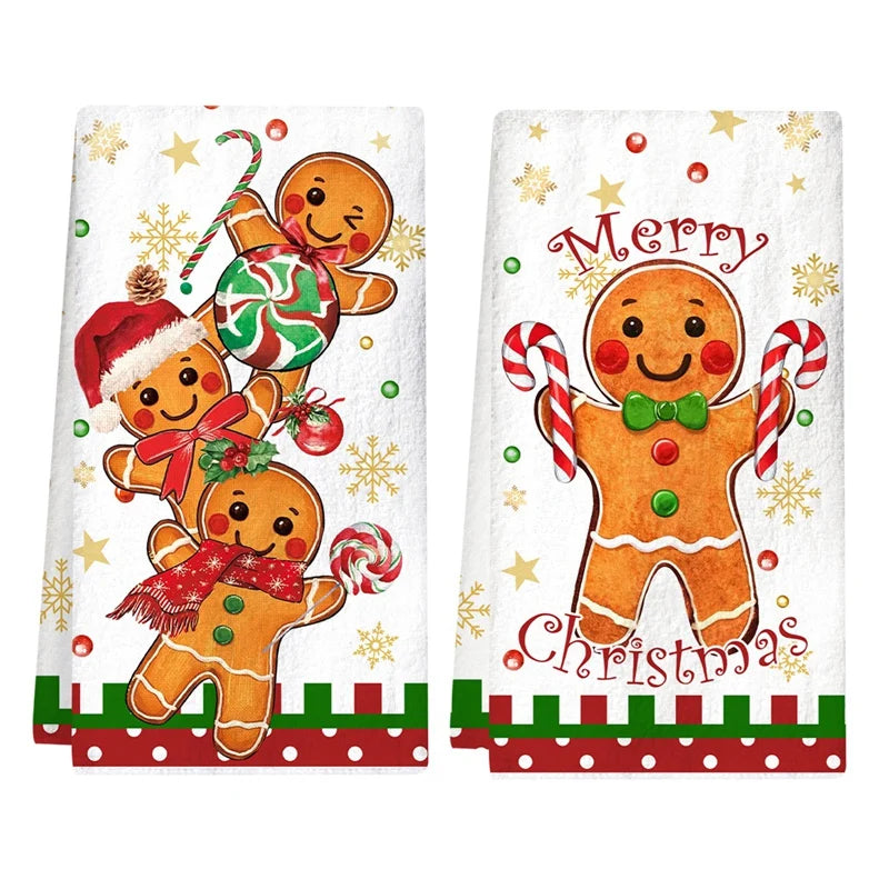 Cosy Christmas Kitchen Towels – 2 Pack