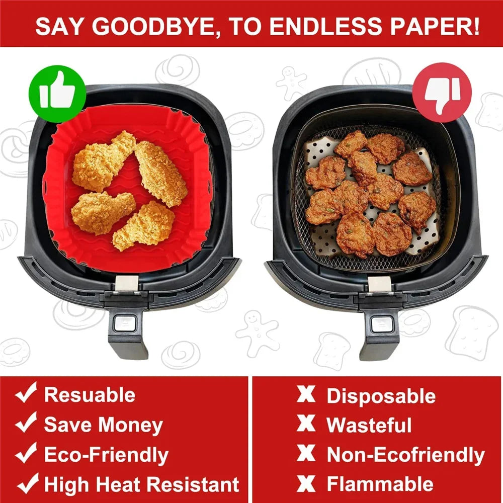 AirFry Master – Reusable Silicone Baking Tray