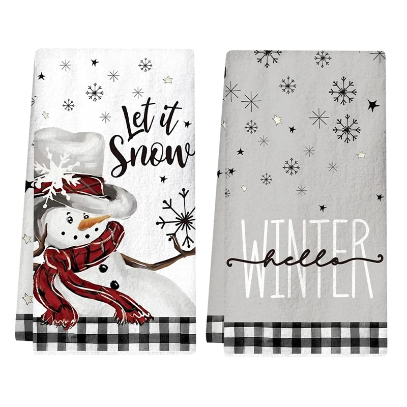 Cosy Christmas Kitchen Towels – 2 Pack