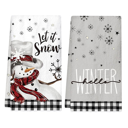 Cosy Christmas Kitchen Towels – 2 Pack