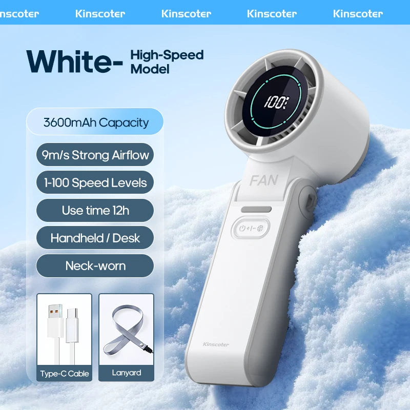 Ultra‑Cool Foldable Handheld Fan – 100 Speed Settings