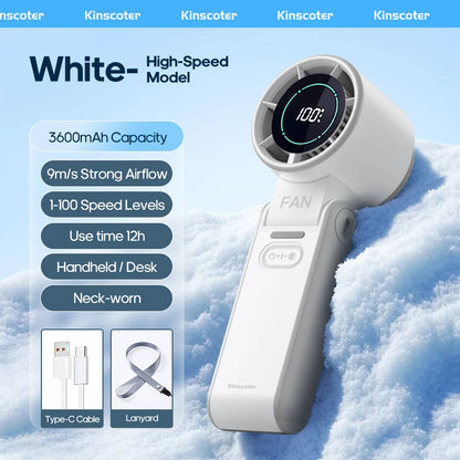 Ultra‑Cool Foldable Handheld Fan – 100 Speed Settings