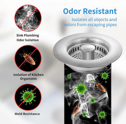 Stainless Steel Smart Drain Plug for Kitchen Sink