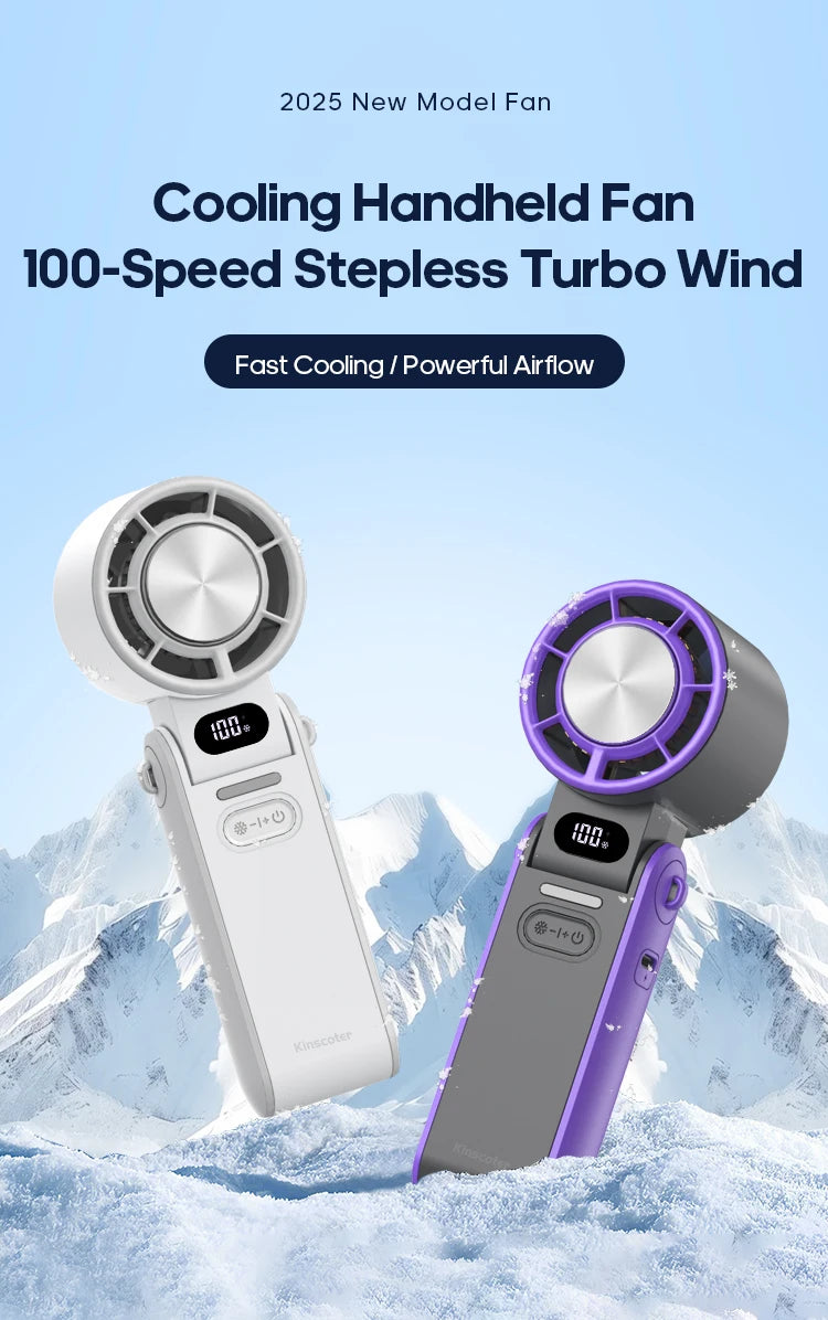 Ultra‑Cool Foldable Handheld Fan – 100 Speed Settings