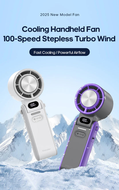Ultra‑Cool Foldable Handheld Fan – 100 Speed Settings