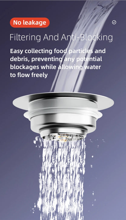 Stainless Steel Smart Drain Plug for Kitchen Sink