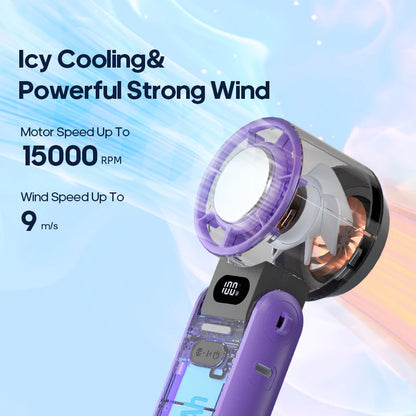 Ultra‑Cool Foldable Handheld Fan – 100 Speed Settings
