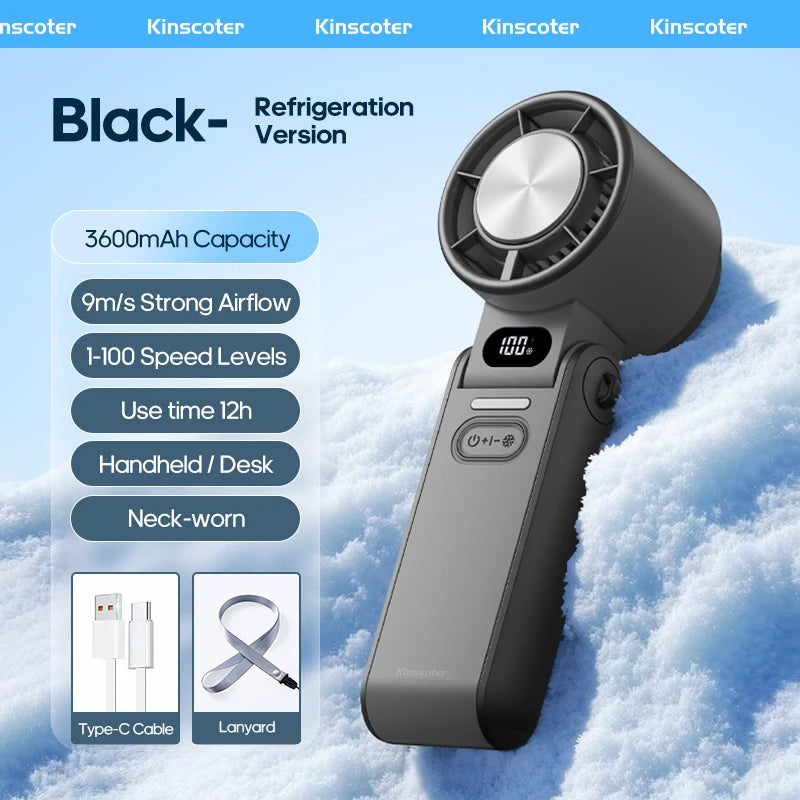 Ultra‑Cool Foldable Handheld Fan – 100 Speed Settings