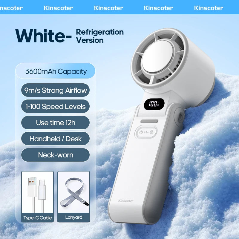 Ultra‑Cool Foldable Handheld Fan – 100 Speed Settings