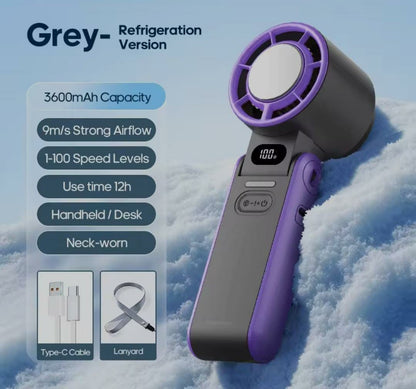 Ultra‑Cool Foldable Handheld Fan – 100 Speed Settings