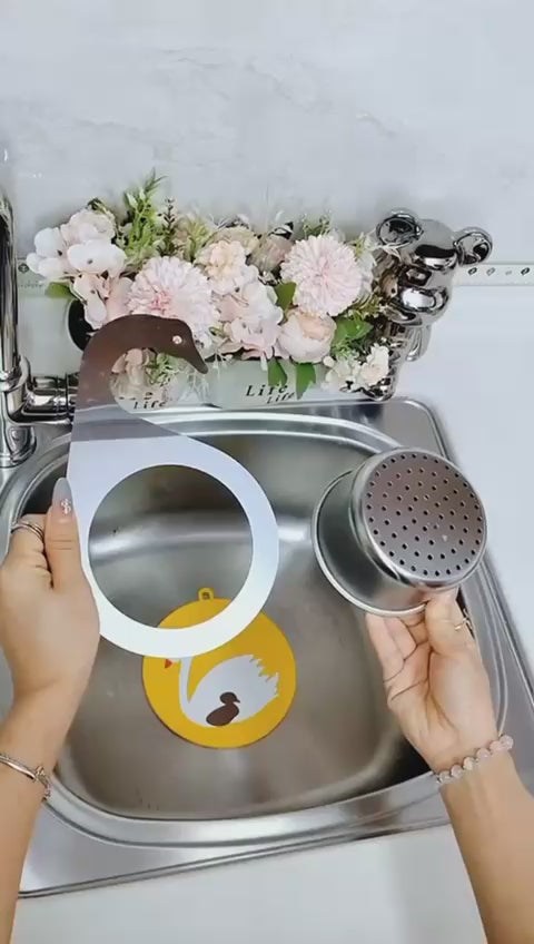 Stainless Steel Sink Organiser – All-in-One Basket with Intelligent Drain